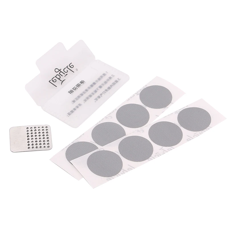 lebycle 24 Pcs Glueless Chip Patches Bicycle Inner Tire Repair Kit Mountain Bike Tyre Tools Piece Thin Road Acc | Спорт и