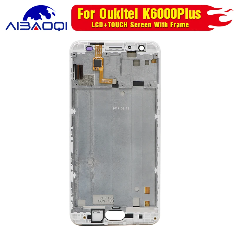 Новый оригинальный сенсорный экран для Oukitel K6000 Plus + ЖК дисплей дигитайзер в сборе