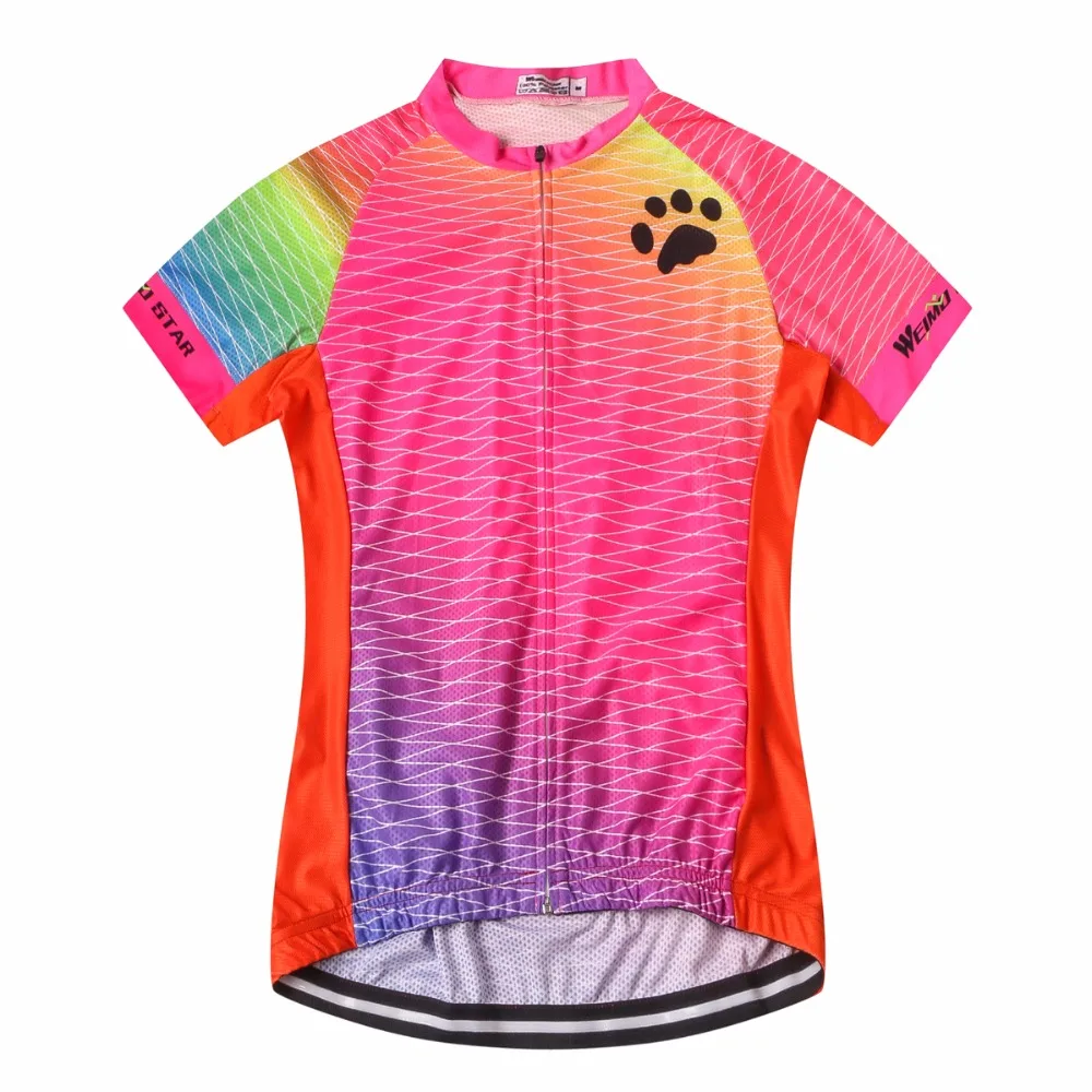 Красно желтая футболка для горного велосипеда Женская одежда велоспорта Ropa Ciclismo