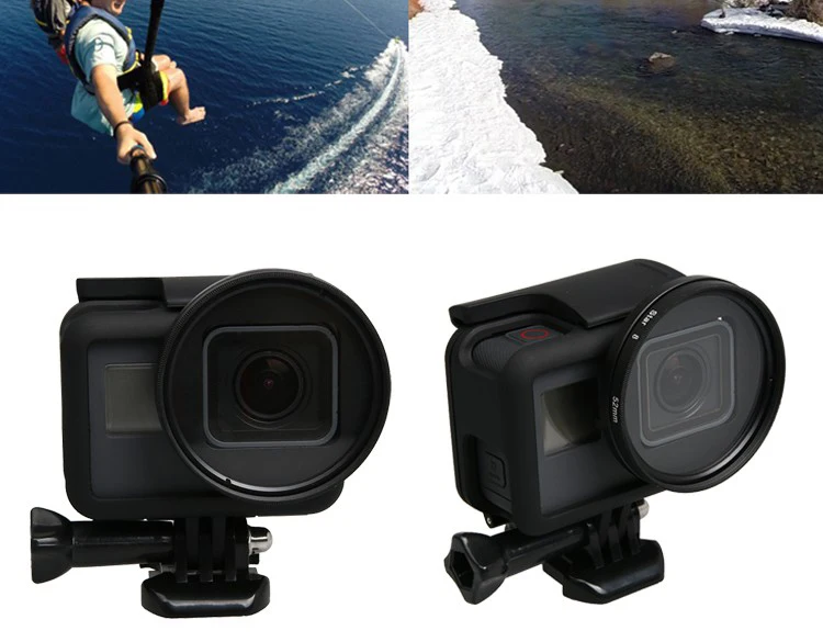 УФ фильтр + Защитная крышка объектива кольцевой адаптер 52 мм набор фильтров для Go