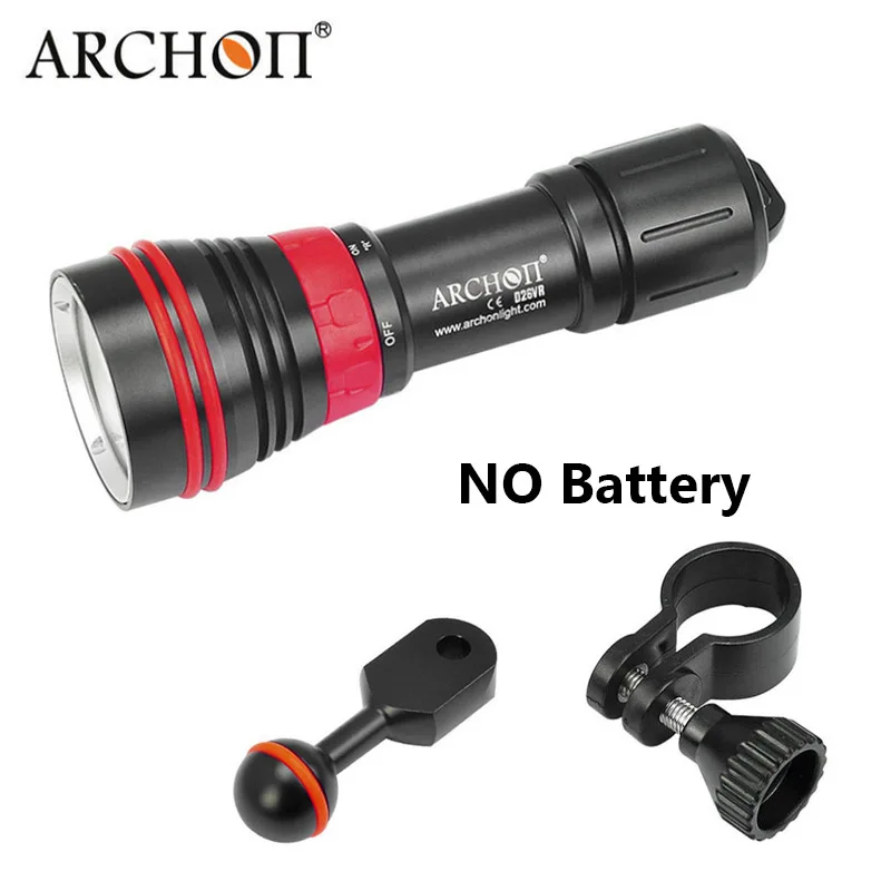 Set A Карманный фонарик для дайвинга ARCHON D26VR W32R 2000LM белого и красного цветов видео светильник фотография факела подводный светильник без батареи - Испускаемый цвет: Set A