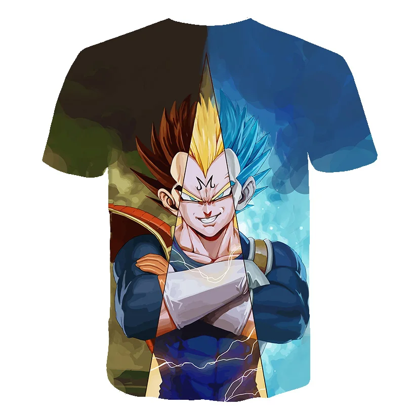 Dragon Ball Z Ultra инстинкт Гоку Супер Saiyan Для мужчин футболка 3D печатных летний Dragon Ball футболка смешные Для мужчин рубашка Азиатский размеры S-6XL
