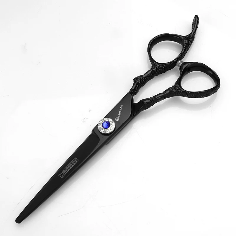 A 6 inch cutter Уход за лошадьми собака ножницы комплект серебро сливы узор 7 дюймов 6 дюймовый Профессиональный резки собаки ножницы комплект груммер филировочные ножницы - Цвет: A 6 inch cutter