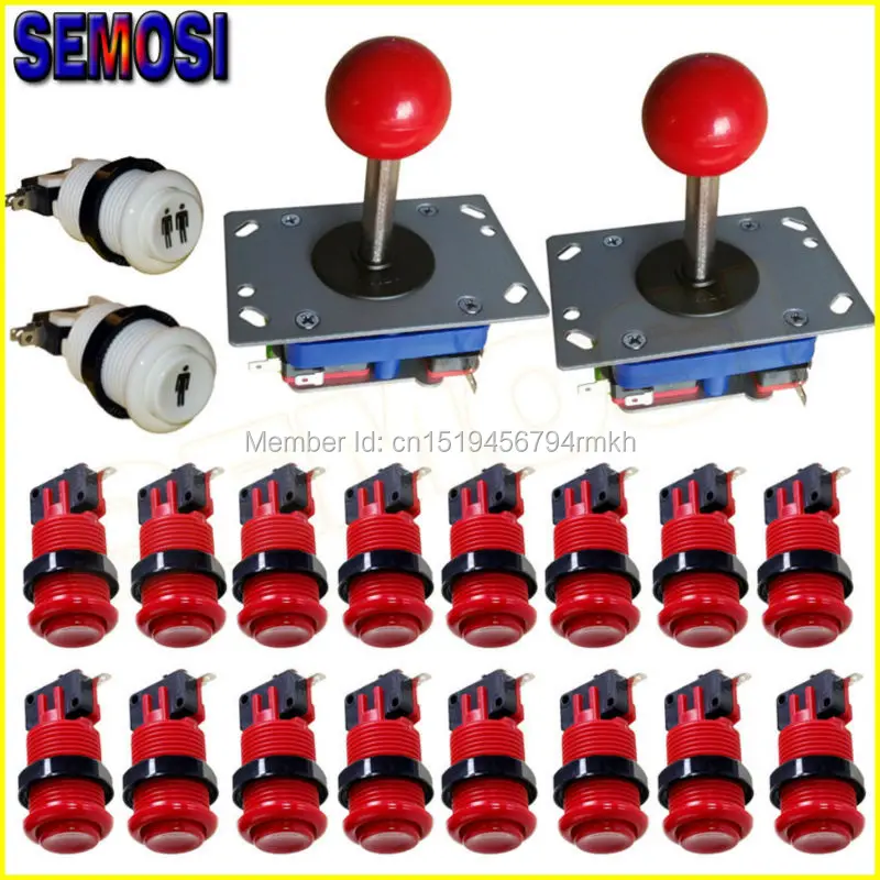 Аркадная игра сделай сам набор для 2 игроков с аркадным джойстиком боевые игры