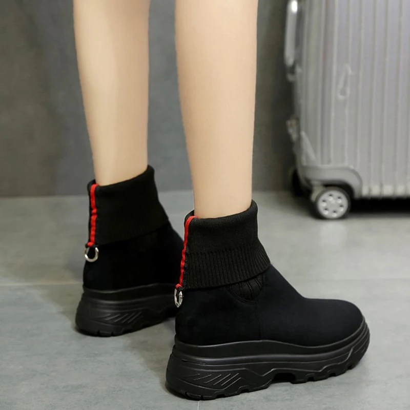 Spring And Autumn Fashion warm snow boots winter new women ankle boots