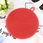 Красный Волшебная губка esponja силиконовые блюдо губка для мытья, скребок Кухня очистки антибактериальное средство u70825 полировальный диск - Цвет: Красный