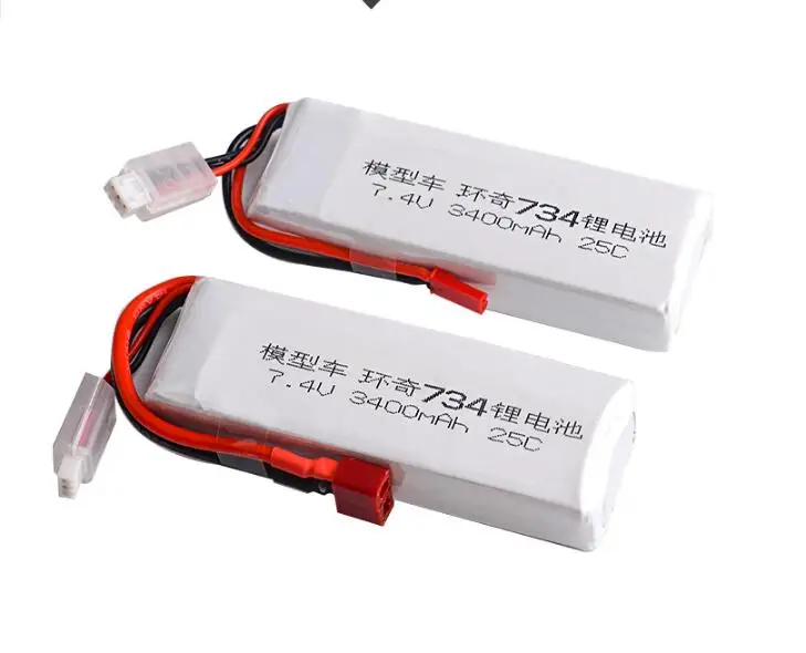 1 шт 7,4 V 3400MAH 25C 2S li-po аккумулятор для HuanQi 734A/SUBO BG1513 1:16 RC автомобиль/лодка