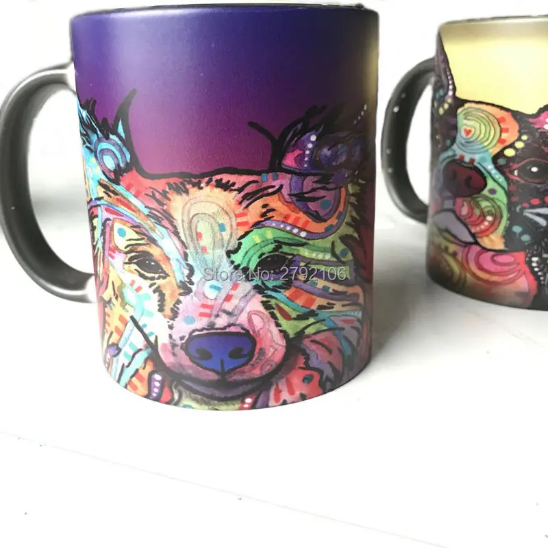 Индивидуальные горячей и холодной воды тепло активированный Кружки Кофе Чай