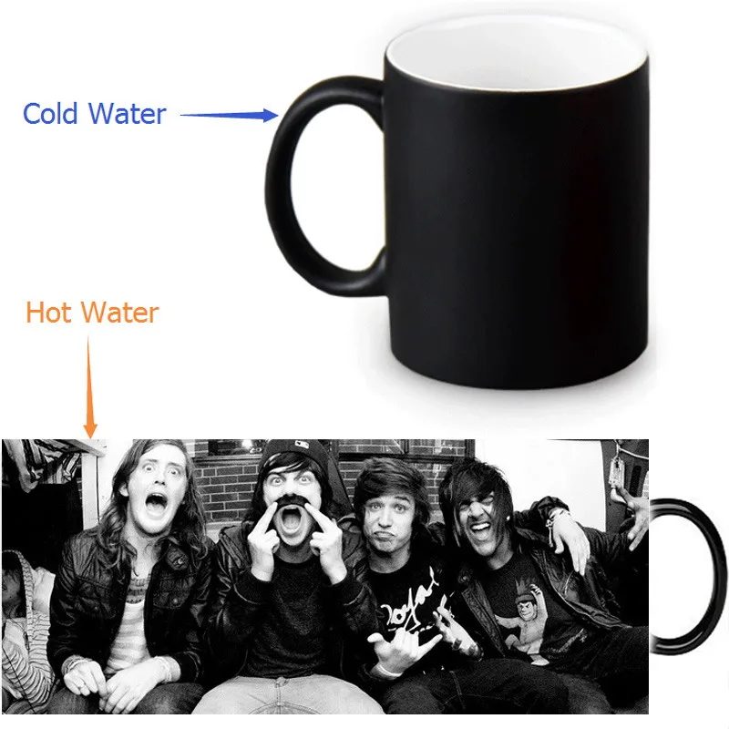 12 унций кружка для сна с сиренями меняющая цвет керамическая чайная чашка