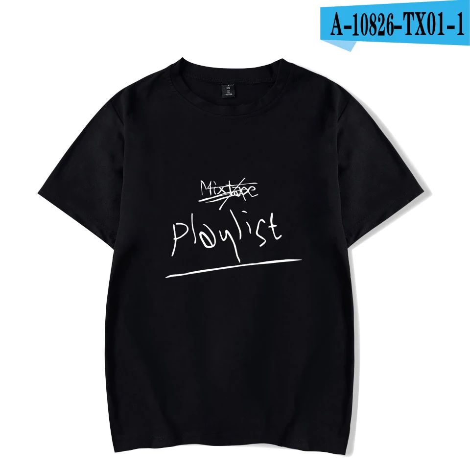 Black RM mono Kpop летняя футболка с принтом для женщин/мужчин, короткий рукав, модные повседневные футболки, горячая Распродажа, уличная футболка, рубашка на заказ - Цвет: Black