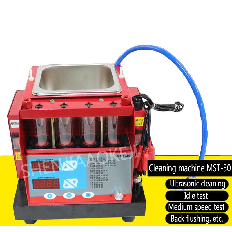 

Four-cylinder injector cleaning machine MST-30 Motorcycle injector cleaning 70W Detection / testing / integrated ultrasound 220V