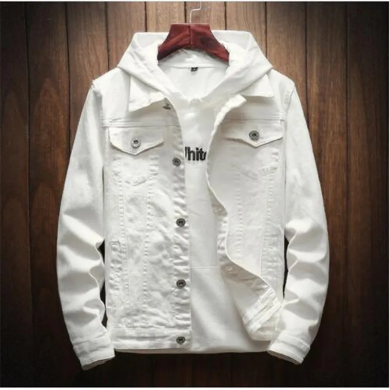 Новая весенне-осенняя Повседневная джинсовая куртка Мужская модная уличная