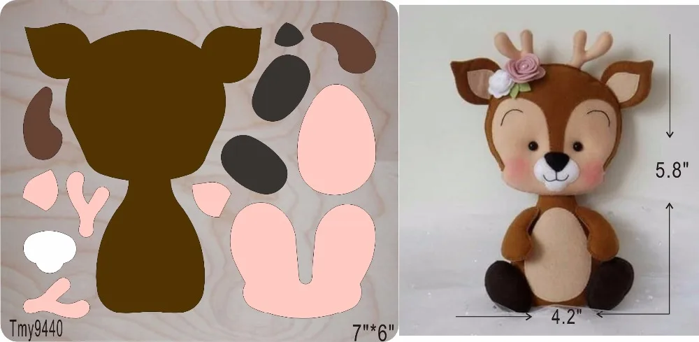 Деревянная форма Fawn DIY/форма для скрапбукинга/режущий инструмент/Tmy9440 | Дом и сад