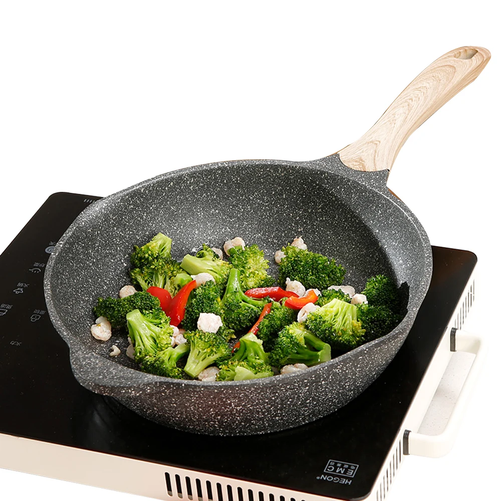 Утолщение медицинского камня антипригарная сковорода 20 32 см многоцелевой