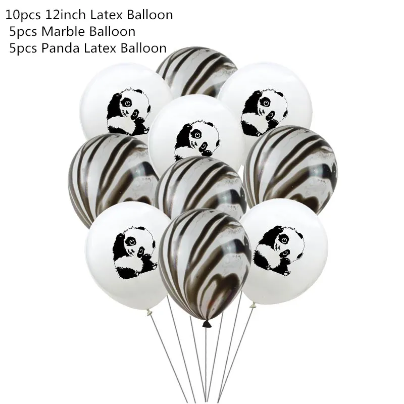 10pcs mix balloon 8 Мультяшные воздушные шары из фольги с пандой, воздушные гелиевые воздушные шары для вечеринки в честь Дня Рождения, аксессуары для детского душа, детские игрушки - Цвет: 10pcs mix balloon 8