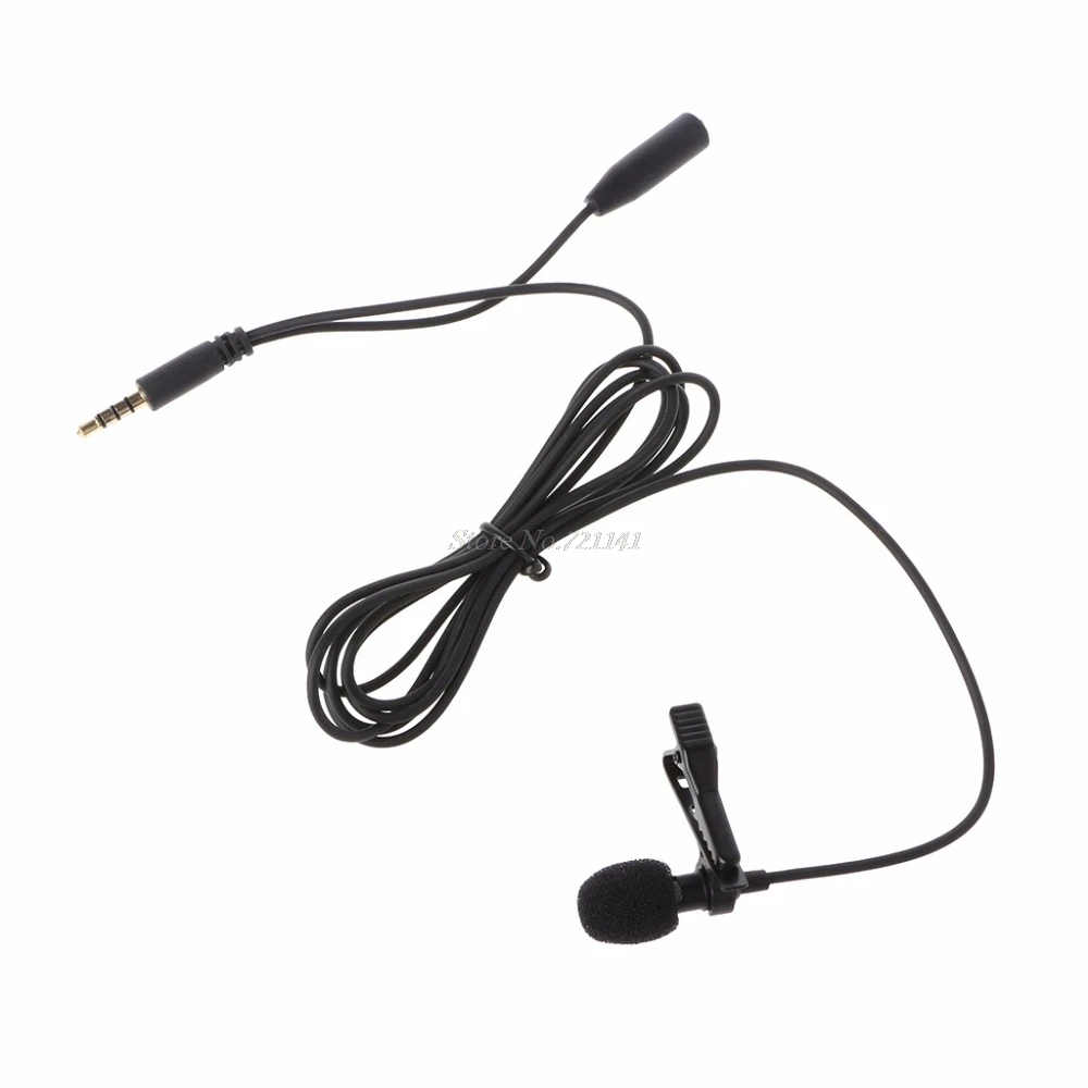 Lavalier Клип на лацкане Hands Free микрофон для ПК ноутбука планшета сотового телефона