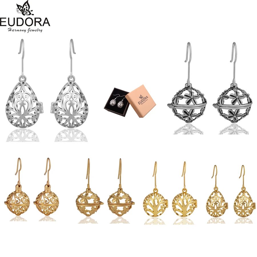 Оптовая продажа серьги капельки Eudora Harmony Bola в форме цветка модные подвески для 12
