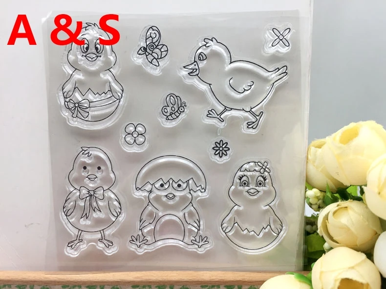 Курица прозрачный силиконовый штамп/печать для DIY скрапбукинга/фотоальбома