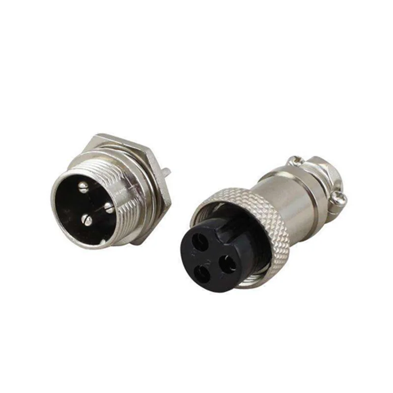 

2 pcs 3 Pin GX16-3P Plug Connector of Welding Machine Control Line Fast Joint