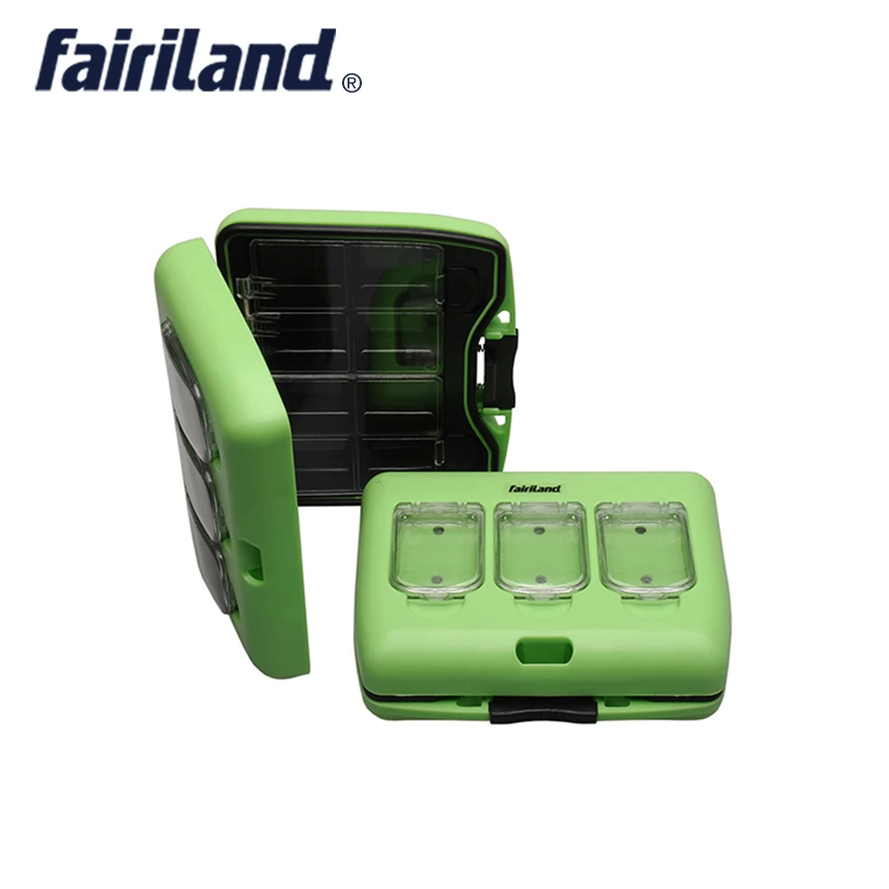 Fairiland коробка для рыболовных снастей 10,5*9*3 см приманка на рыболовный крючок коробки 18 отсеков переносной чехол для хранения рыболовных аксессуаров держатель