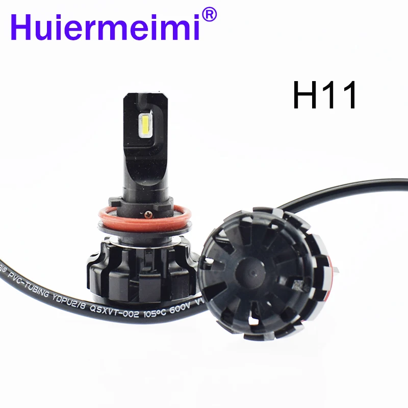 2 шт. Автомобильные светодиодные лампы H1 H11 H7 H4 12 В ZES CSP 80 Вт|Передние LED-фары для