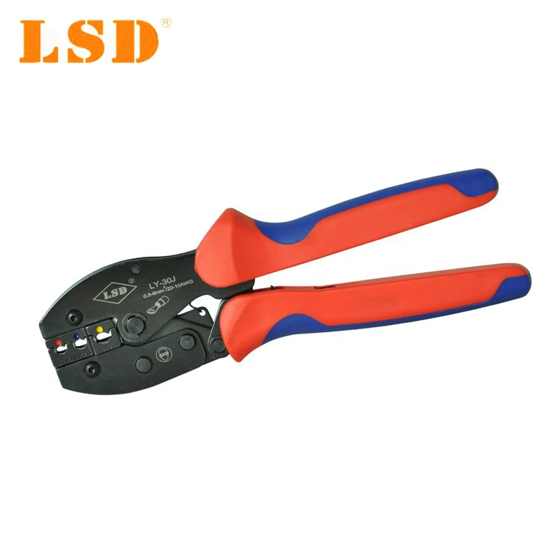

New type rachet crimping hand tools LY-30J effective crimp insulated terminal 0.5-6mm2 mini crimper pliers