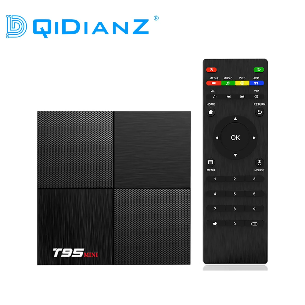 Приставка Смарт ТВ DQiDianZ 2 Гб + 16 ГБ Android 9 0 T95MINI Allwinner H6 четырехъядерный|ТВ-приставки