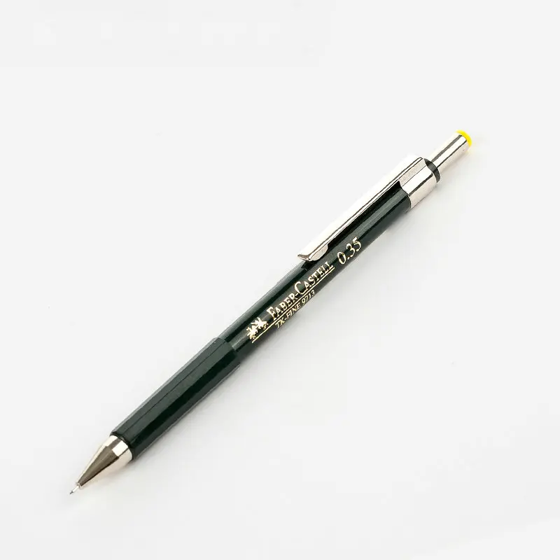 1 шт. Faber Castell TK-Fine 9713/9715/9717/9719 механические карандаши зеленый корпус 0,35/0,5/0,7/1,0 мм графический дизайн канцелярских принадлежностей