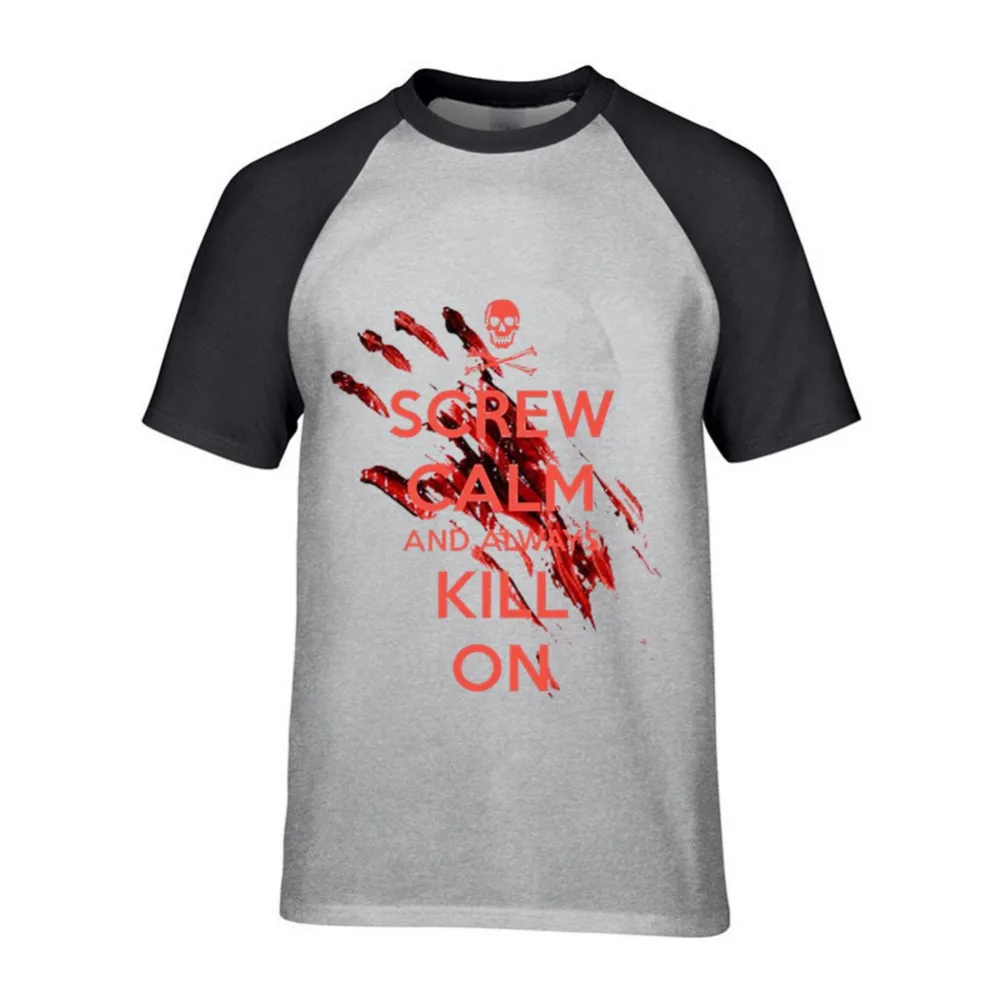 Летняя футболка The Walking Dead с коротким рукавом мужские футболки хлопок модные