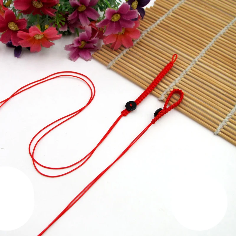1 шт. модный красный веревочный черный браслет на пуговицах ручной работы для