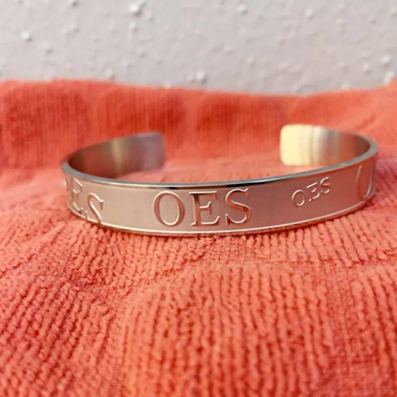 Высококачественный заказ из Восточной звезды 316L браслет нержавеющей стали OES