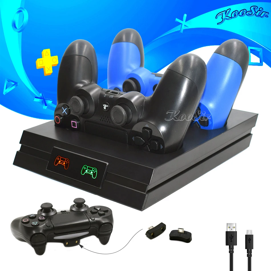 

2019 PS4 Pro Slim Controller PS 4 Accessories Gamepad Charger Stand Wireless Joystick Charging Dock Station for Sony Dualshock 4