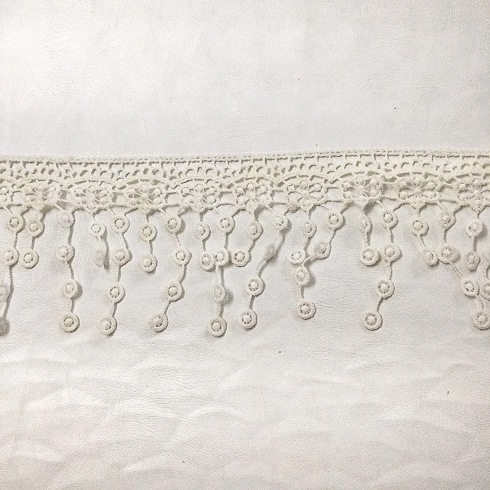 Новое поступление 200 ярдов/Лот белая кисточка из полиэстера 10 см висячая бахрома