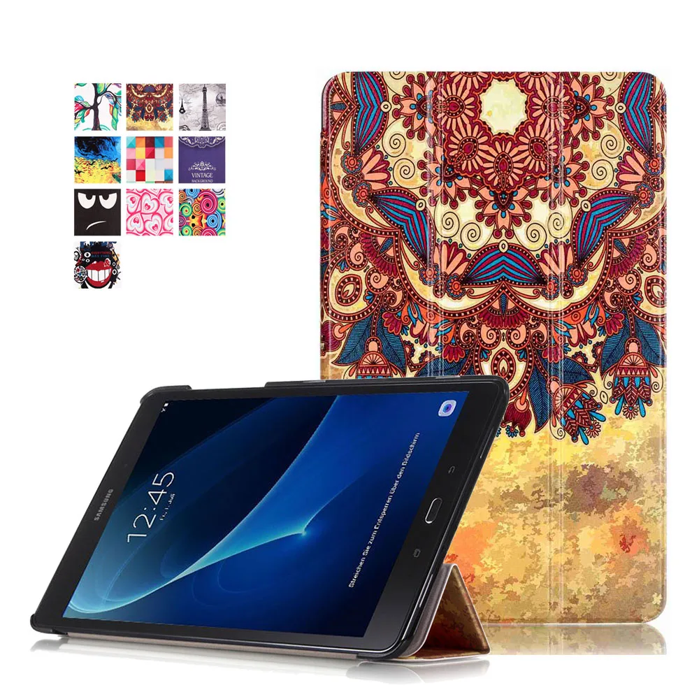 Чехол книжка из искусственной кожи для Samsung Galaxy Tab A 10 1 2016 T580 T585 T580N T585N|cover case for macbook