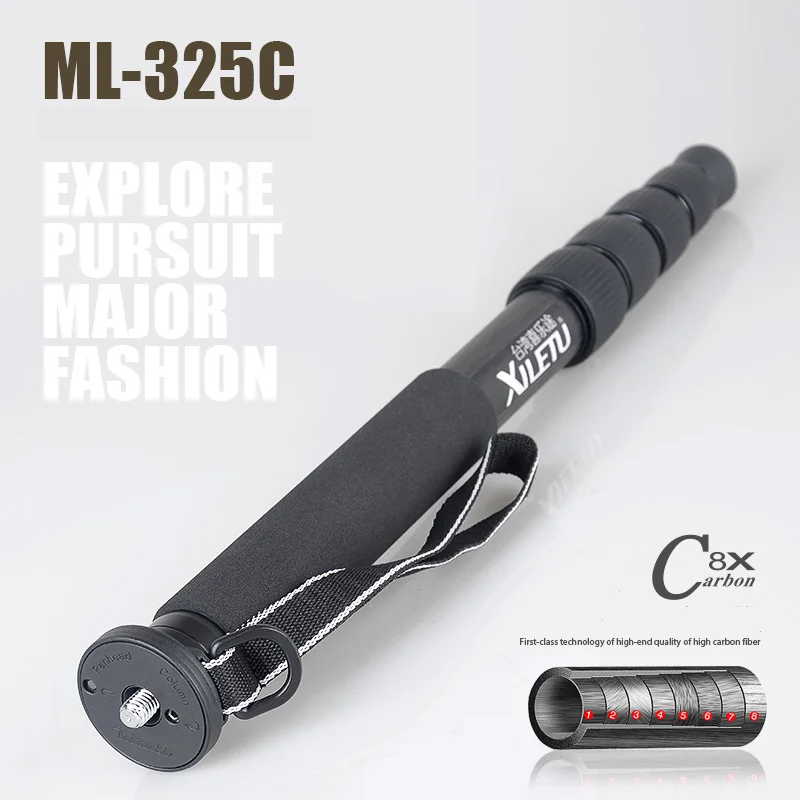 Штатив Xiletu ML-325C из углеродного волокна монопод и ножной гвоздь профессиональный