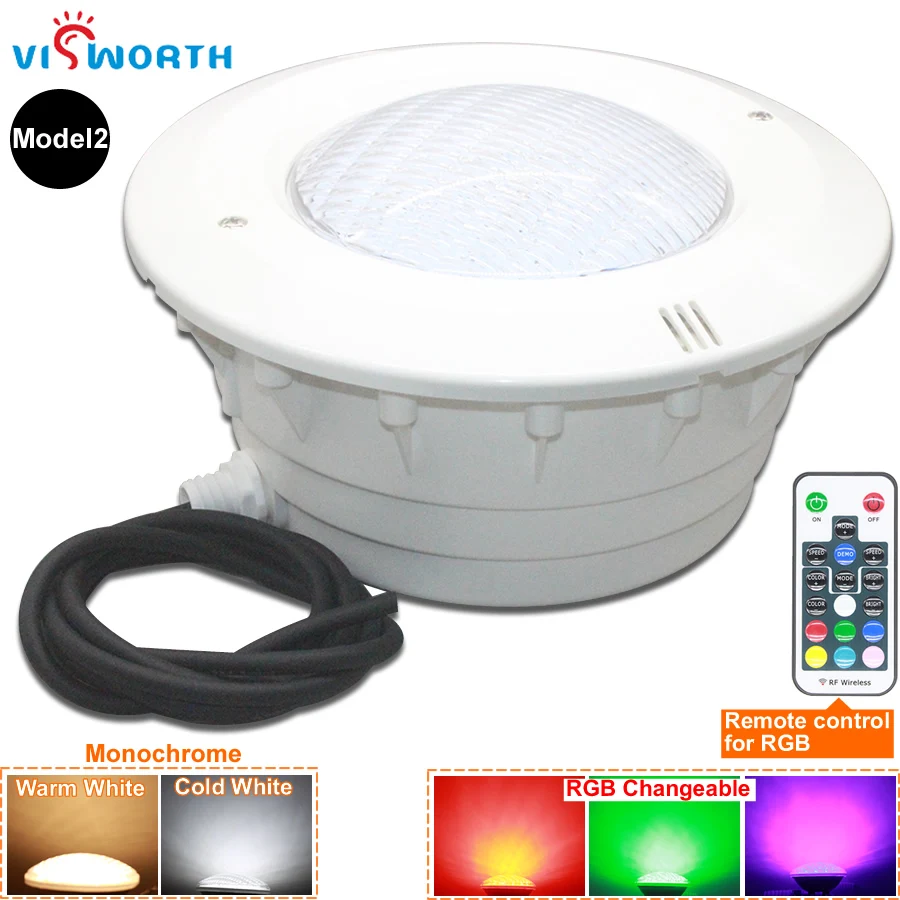 Светодиодный подводный светильник VisWorth 24 Вт 36 RGB Par56 светодиодный для бассейна IP68
