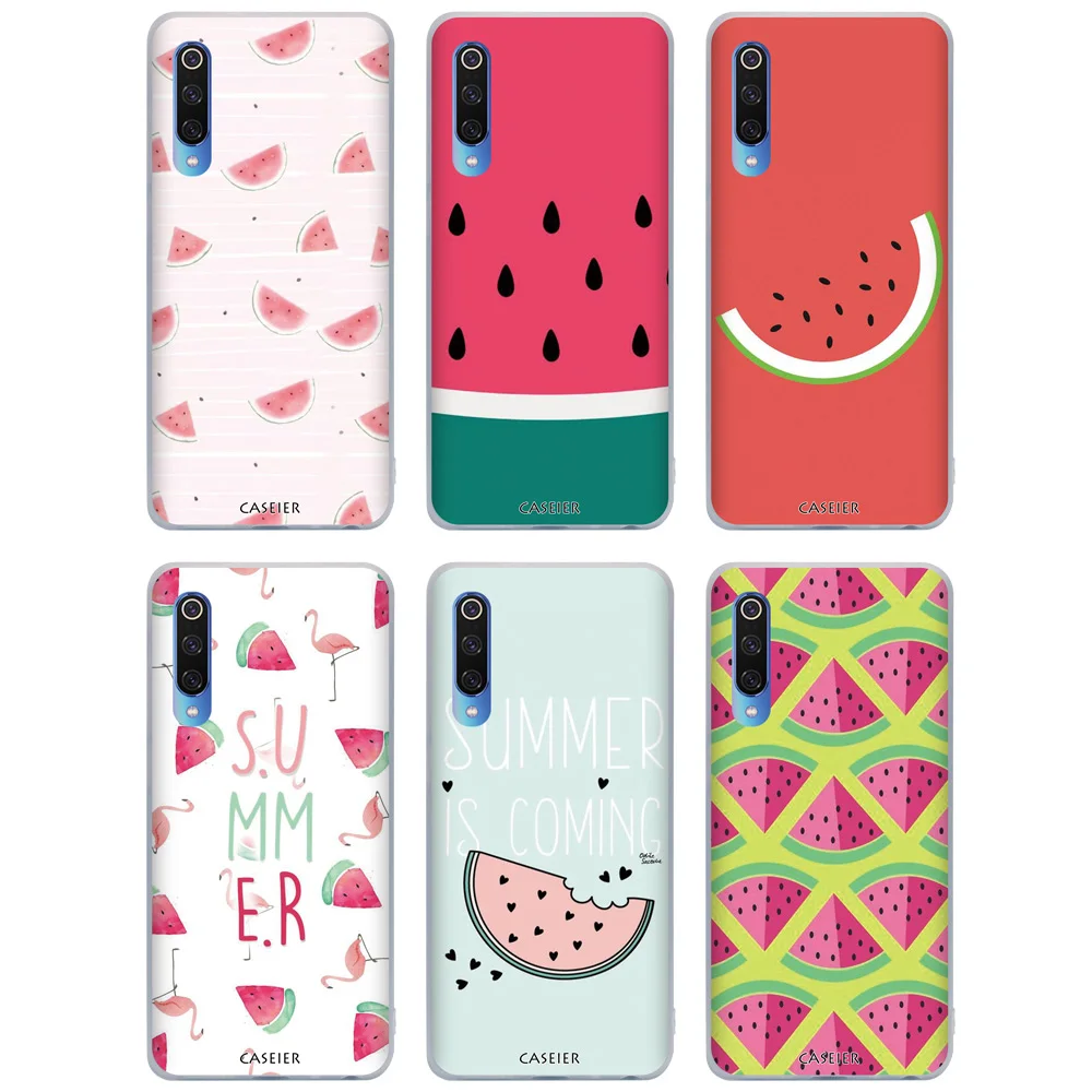 CASEIER Летний чехол для Xiaomi Redmi Note 7 Pro 6A арбузный телефона 6 8 A2 Lite pocophone F1 6X Funda Coque |