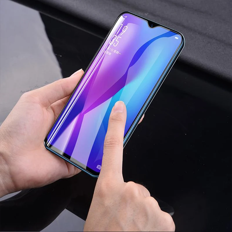 2 шт. защитная пленка для экрана Realme C2 из закаленного стекла Reamle с полным