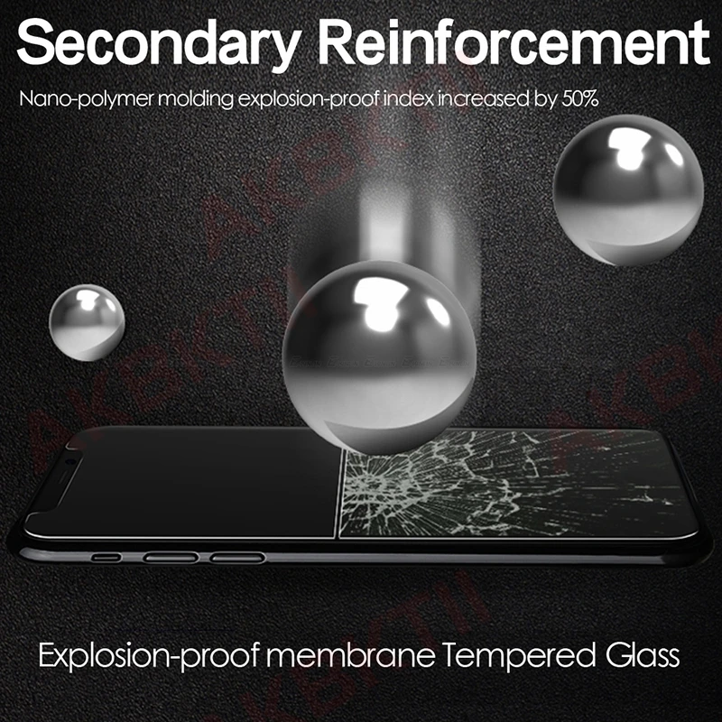 AKBKTII 99D изогнутый край Полное покрытие защитное стекло на iPhone 7 8 6 6S Plus закаленное