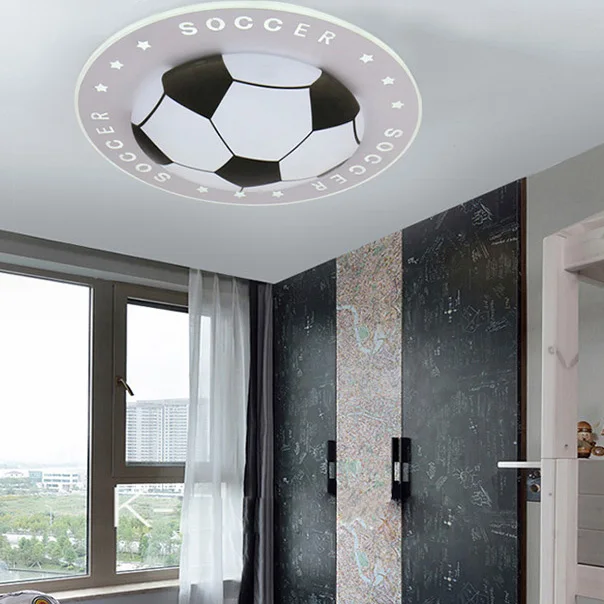 Современный потолочный светильник для футбола креативная Светодиодная лампа в