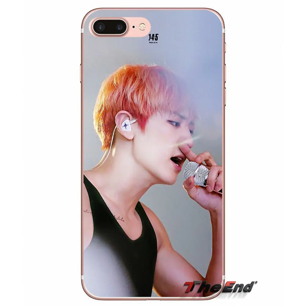 Прозрачный ТПУ чехол для Samsung Galaxy S3 S4 S5 MINI S6 S7 edge S8 Plus Note 2 3 4 5 Grand Core Prime Park Chanyeol EXO