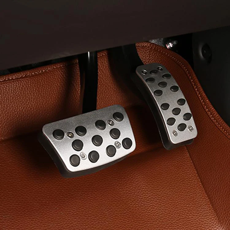 

2PC For Hyundai Ix25 AT Accelerator pedal Brake pedal Decoration cover Antiskid wear-free punching