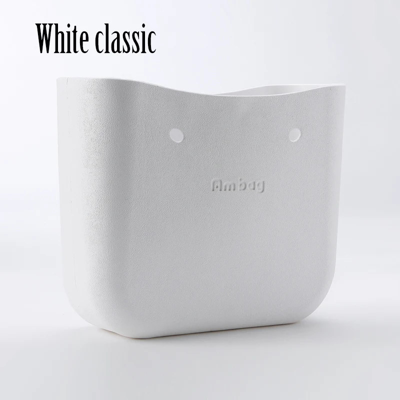 white classic ANLAIBEIER Obag O Bag стильная Классическая большая сумка для тела Водонепроницаемая сумка EVA женская модная сумка резиновая силиконовая запасные части - Цвет: white classic