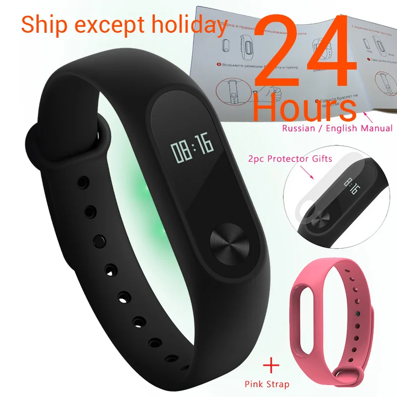 Mi band 2 n strap Xiaomi mi-браслет 2 смарт-браслет Bluetooth фитнес-браслет mi Band 2 OLED экран Сенсорная панель Пульс IP67 - Цвет: Mi band 2 n strap