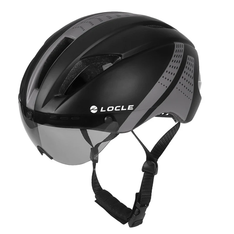 LOCLE от 1 до 3 линзы Магнитные очки велосипедный шлем дорожный горный MTB в форме велосипедный шлем для езды скорость время-пробный велосипедный шлем