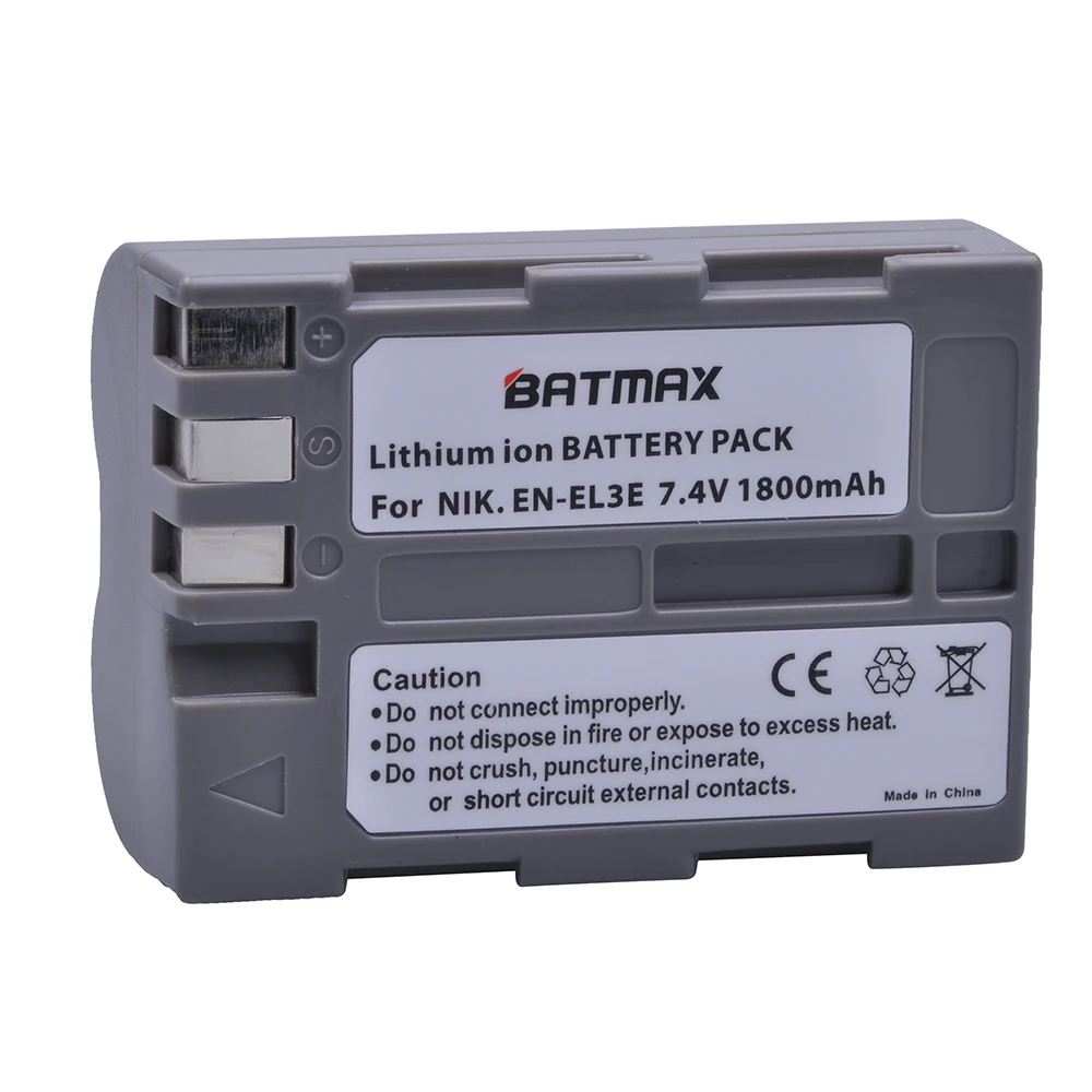 Batmax EN-EL3E RU EL3E батарейный блок камеры+ ЖК-дисплей USB Зарядное устройство для Nikon D90 D80 D300 D300s D700 D200 D70 D50 D70s D100 Камера s