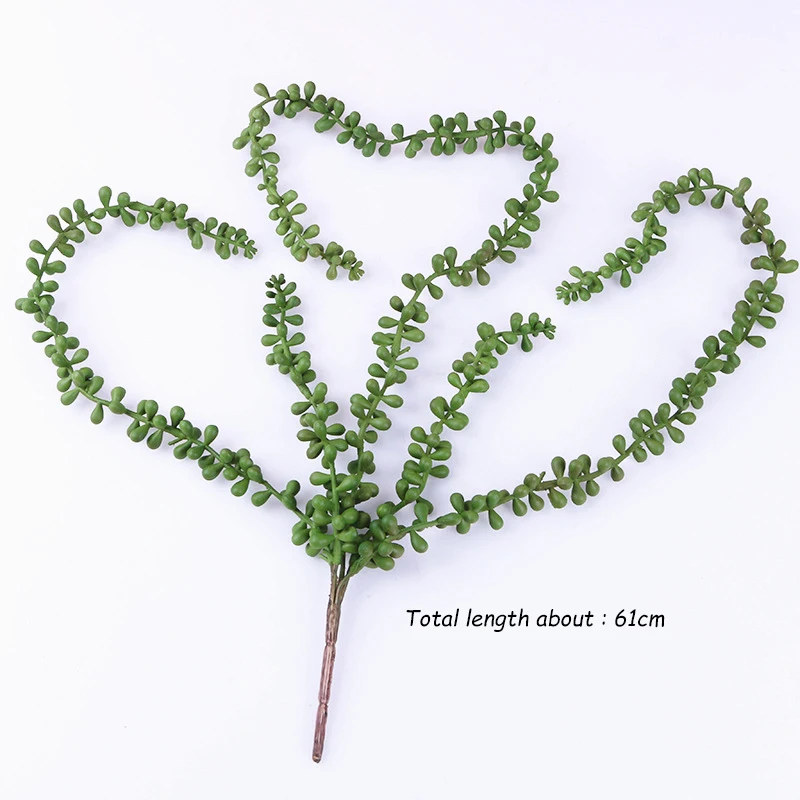 JAROWN Artificial Succulents Plants Simulation Lover Tears Flower String For Handwork DIY Wedding Decorations Home Party Decor images - 6