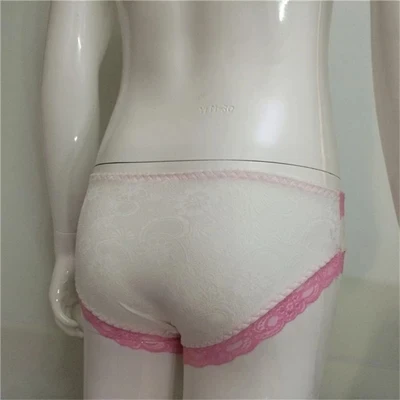 Нижнее белье Sissy нижнее в горошек для мужчин кружевные трусы сексуальное бикини