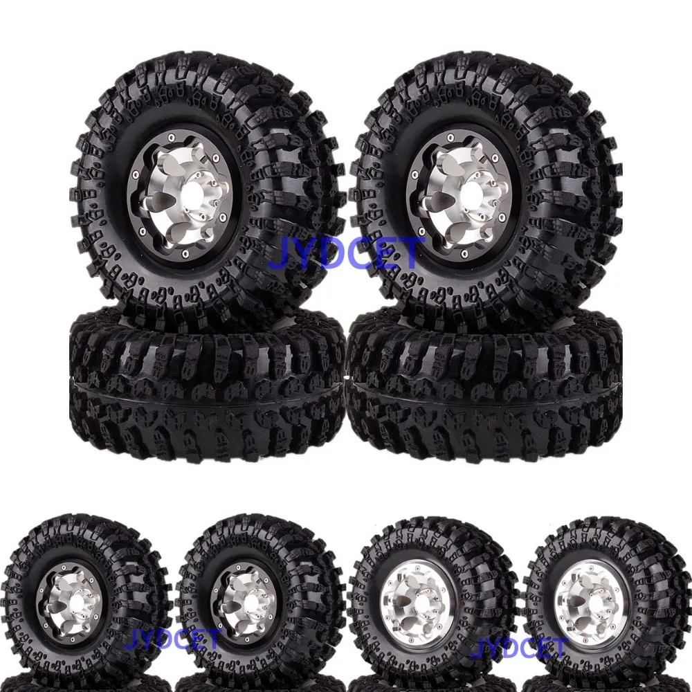 2023-3021 алюминиевые 2 &quotBeadlock Колесные диски ступицы и 125 мм шины для RC 1/10 Axial HPI SCX10 II