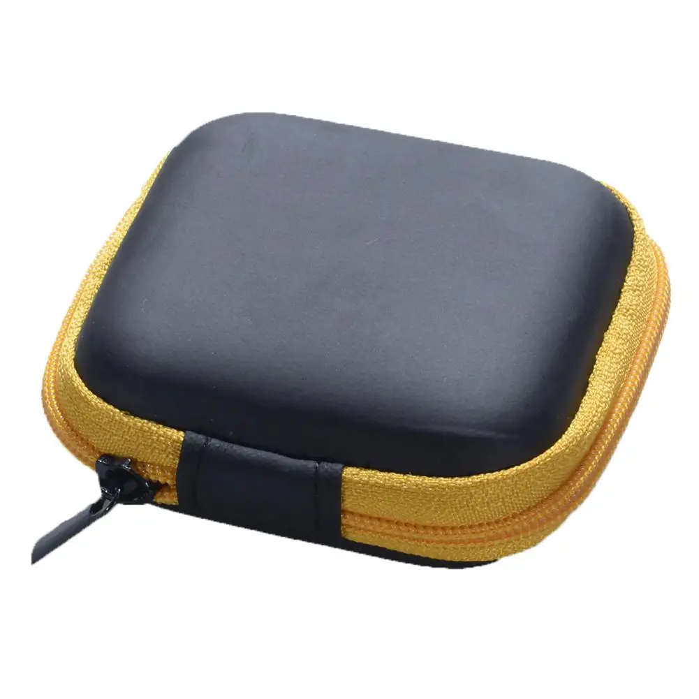 yellow Модная Мини Портативная сумка для наушников USB кабель зарядное устройство контейнер ключевые Ювелирные изделия Чехол для хранения подарок для дома путешествия Упаковка Органайзер - Цвет: yellow